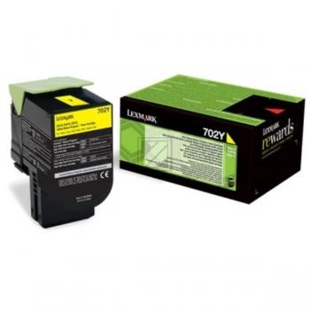 Original Lexmark 70C20Y0 / 702Y Toner Gelb