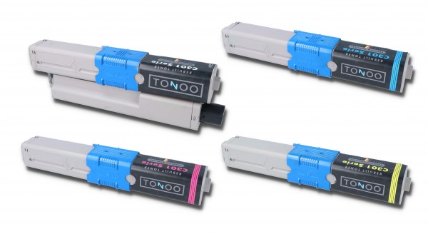 Tonoo® Toner ersetzt OKI C301 | C321 | MC332 | MC342 | Spar Set