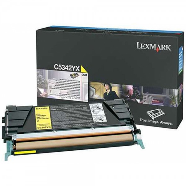 Original Lexmark C5342YX Toner Gelb