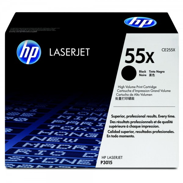 Original HP CE255X / 55X Toner Schwarz XL