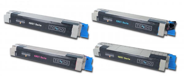 Tonoo® Toner ersetzt OKI C831 | C841 | Spar Set