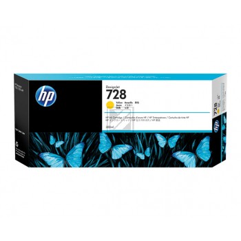 Original HP F9K15A / 728 Tinte Gelb XL