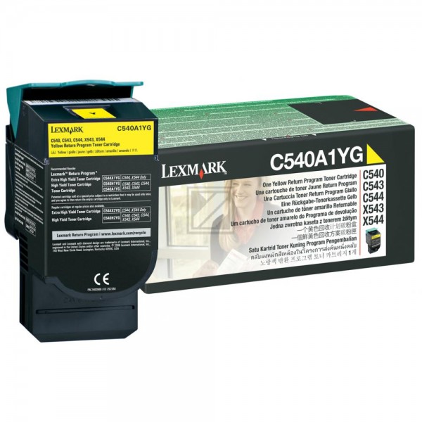 Original Lexmark C540A1YG Toner Gelb