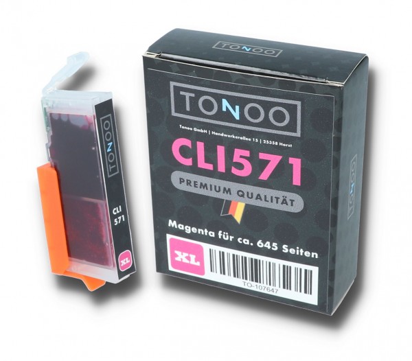 Tonoo® Tinte ersetzt Canon 0333C001 | CLI571 XL M Magenta XL