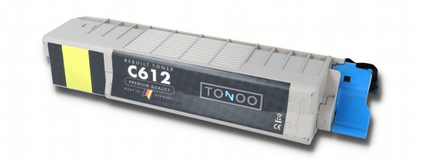 Tonoo® Toner ersetzt OKI C612 | C612DN | C612N | 46507505 Gelb