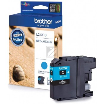 Original Brother LC12EC Tinte Cyan