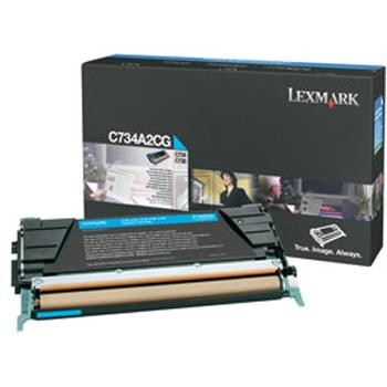 Original Lexmark C734A2CG Toner Cyan