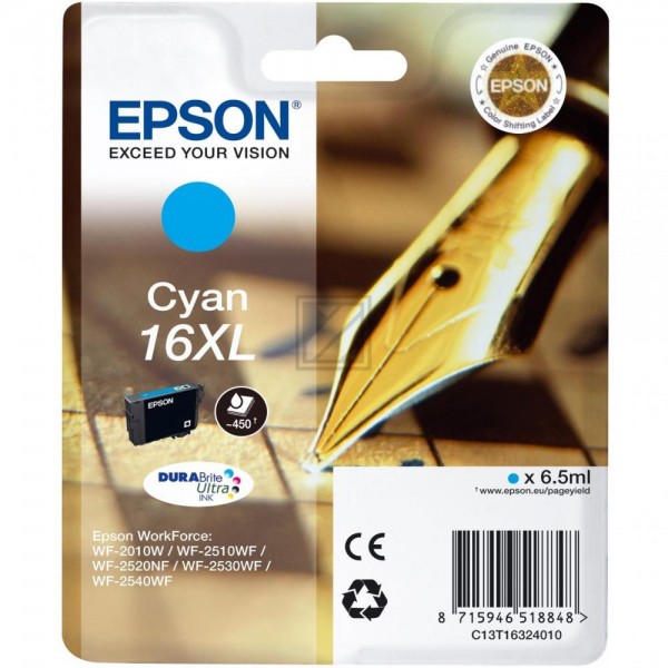 EPSON 16XL / T1632XL cyan Tintenpatrone