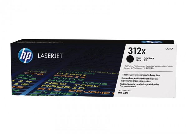 Original HP CF380X / 312X Toner Schwarz XL