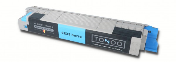 Tonoo® Toner ersetzt OKI C833dn | C833n | C843dn | 46443103 Cyan XL