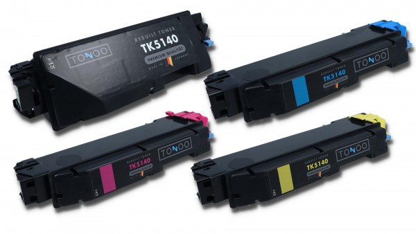 Tonoo® Toner TK5140 für Kyocera Ecosys M6030cdn | M6530cdn | P6130cdn | Set