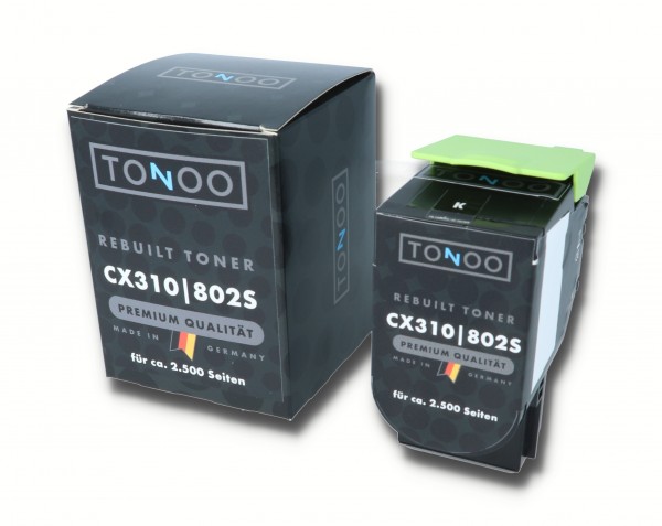Tonoo® Toner ersetzt Lexmark 802SK | 80C2SK0 Schwarz