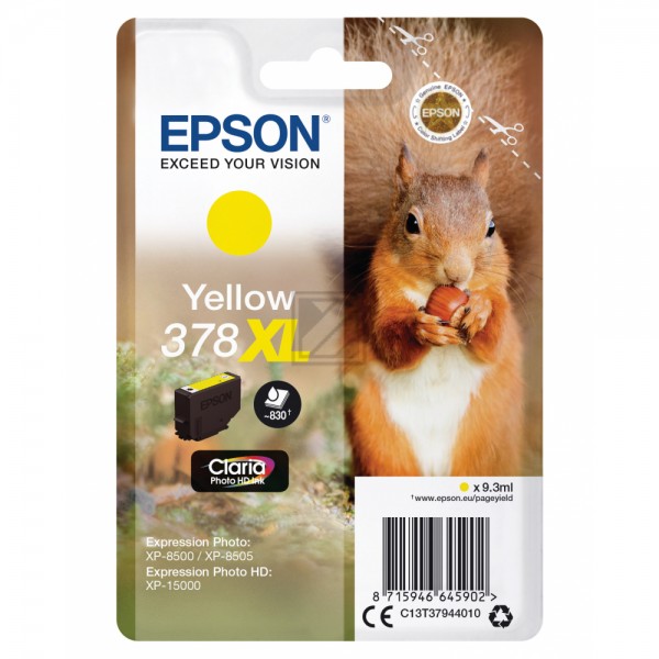 EPSON 378XL/T37944 gelb Tintenpatrone