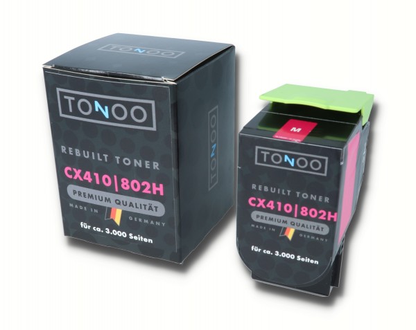 Tonoo® Toner ersetzt Lexmark 802HM | 80C2HM0 Magenta XL