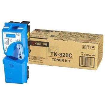 Original Kyocera TK820C / 1T02HPCEU0 Toner Cyan