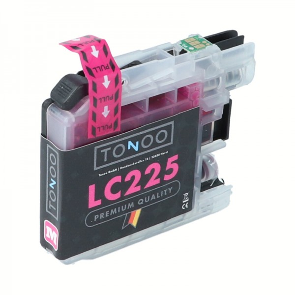 Tonoo® Tinte ersetzt Brother LC225XLM Magenta XL