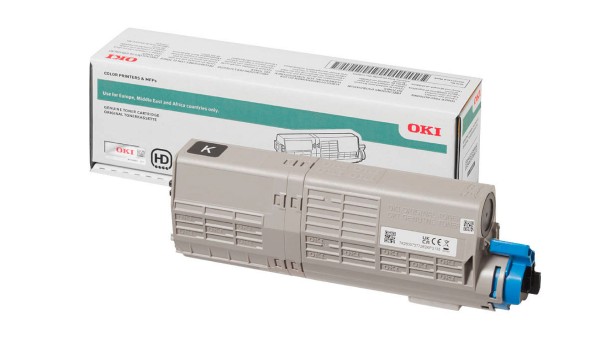Original OKI 46490624 Toner Schwarz