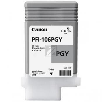 Original Canon PFI106PGY | 6631B001 Tinte Foto Grau