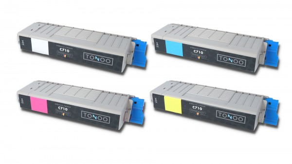 Tonoo® Toner ersetzt OKI C710 | C711 Spar Set