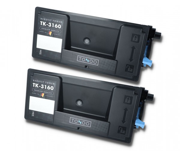 Tonoo® Toner ersetzt Kyocera TK3160 Doppelpack