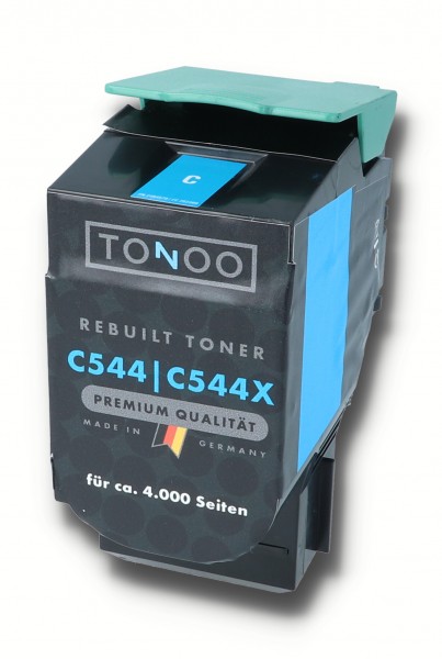 Tonoo® Toner ersetzt Lexmark C544X1CG Cyan XXL