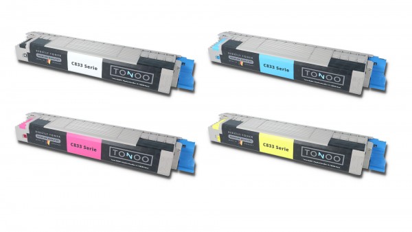 Tonoo® Toner ersetzt OKI C833dn | C833n | C843dn | Set XL