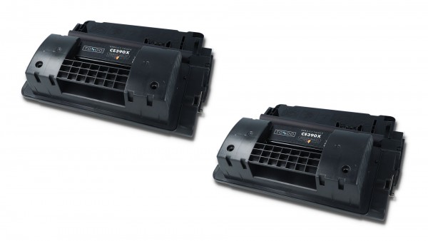 Tonoo® Toner ersetzt HP CE390XD | 90X Schwarz Doppelpack XL