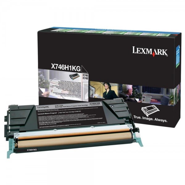 Original Lexmark X746H1KG Toner Schwarz