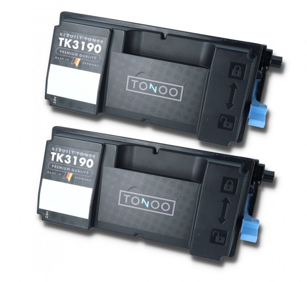 Tonoo® Toner ersetzt Kyocera TK3190 Schwarz Doppelpack
