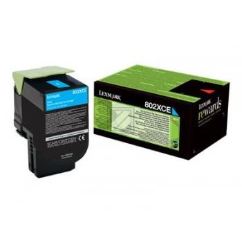 Original Lexmark 80C2XCE Toner Cyan