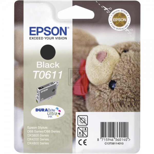 EPSON T0611 schwarz Tintenpatrone