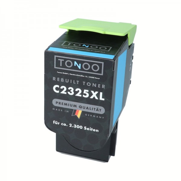 Tonoo® Toner ersetzt Lexmark C232HC0 Cyan XL