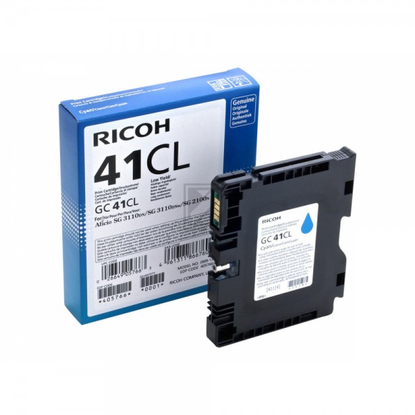 Original Ricoh 405766 / GC41CL Tinte Cyan