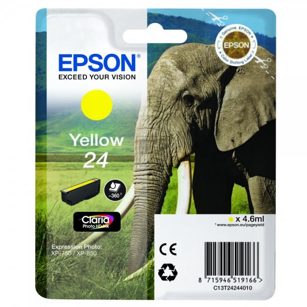 EPSON 24 / T2424 gelb Tintenpatrone
