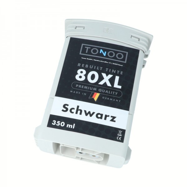 Tonoo® Tinte ersetzt HP 80 | C4871A Schwarz XL