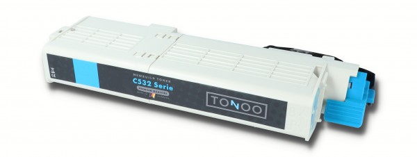 Tonoo® Toner ersetzt OKI C532DN | MC573DN | C563DN | C542DN | 46490607 Cyan XL