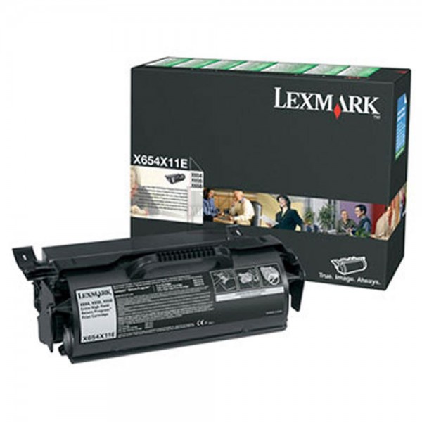 Original Lexmark X654X11E Toner Schwarz