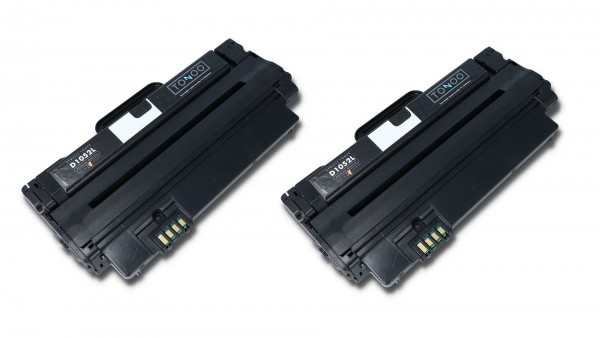 Tonoo® Toner ersetzt Samsung SV115A | MLTP1052A Schwarz Doppel Pack