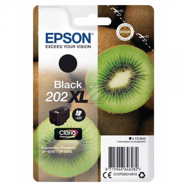 EPSON 202XL/T02G14 schwarz Tintenpatrone