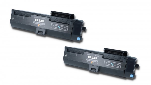 Tonoo® Toner ersetzt Olivetti B1233 Schwarz Doppelpack