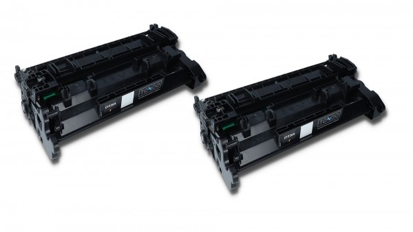 Tonoo® Toner ersetzt HP CF226AD / 26A Schwarz Doppelpack