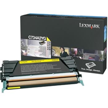 Original Lexmark C734A2YG Toner Gelb