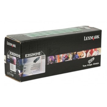 Original Lexmark E352H31E Toner Schwarz