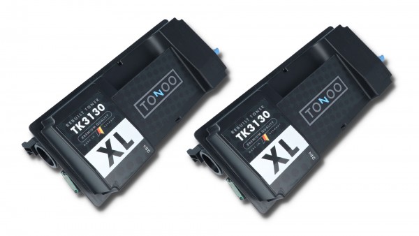 Tonoo® Toner ersetzt Kyocera TK3130 Schwarz Doppelpack XL