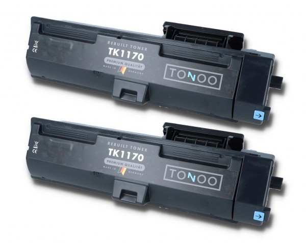 Tonoo® Toner ersetzt Kyocera TK1170 Schwarz Doppelpack