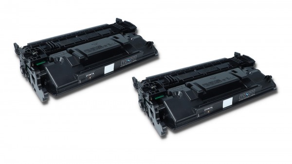 Tonoo® Toner ersetzt HP CF287AD | 87A Schwarz Doppelpack