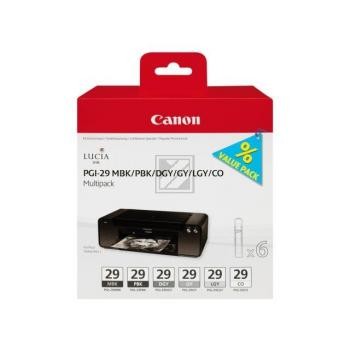 Original Canon PGI29 | 4868B018 Tinte MBK|PBK|DGY|GY|LGY|CO