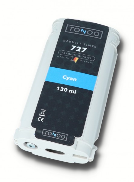 Tonoo® Tinte ersetzt HP B3P19A | 727 Cyan