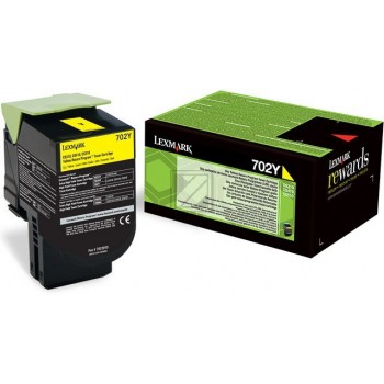 Original Lexmark 702YE | 70C20YE Toner Gelb