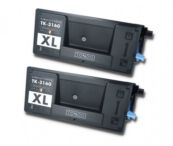 Tonoo® Toner ersetzt Kyocera TK3160 Doppelpack XL